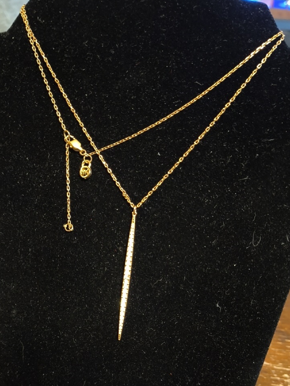 Michael Kors Drop Pendant , Stones Adjustable. Pre Owned
